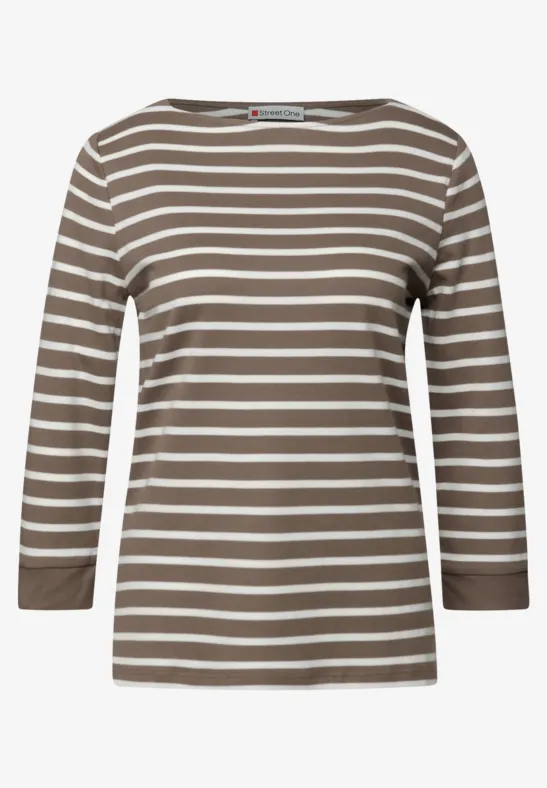 Gestreept basic shirt null