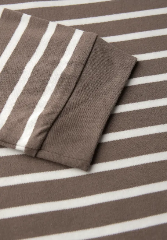 Gestreept basic shirt null