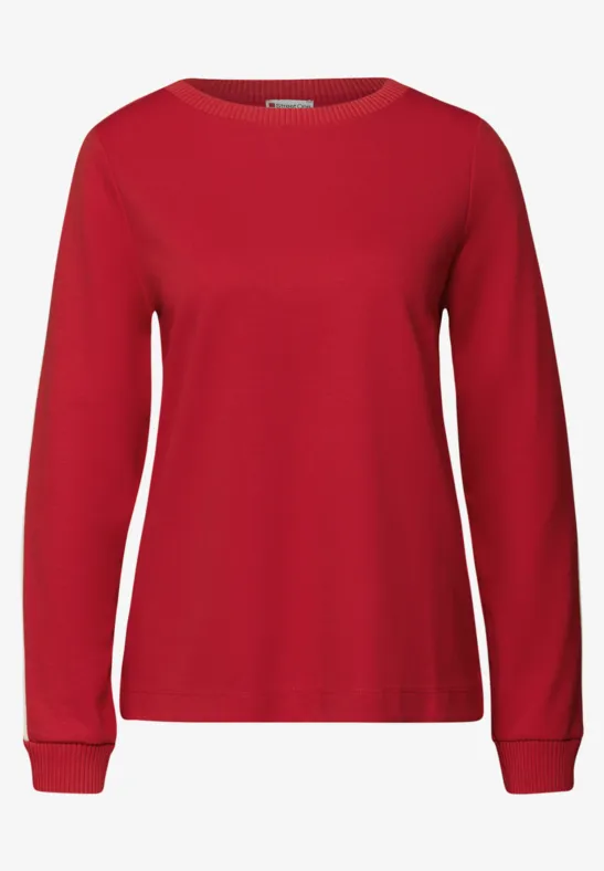 T-shirt avec détails tape racing red