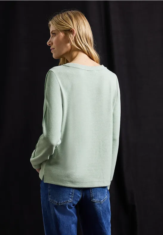 T-shirt avec détails tape serene green mel.