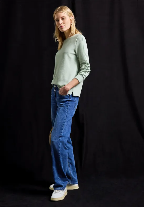 T-shirt avec détails tape serene green mel.