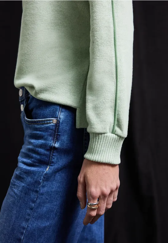 T-shirt avec détails tape serene green mel.