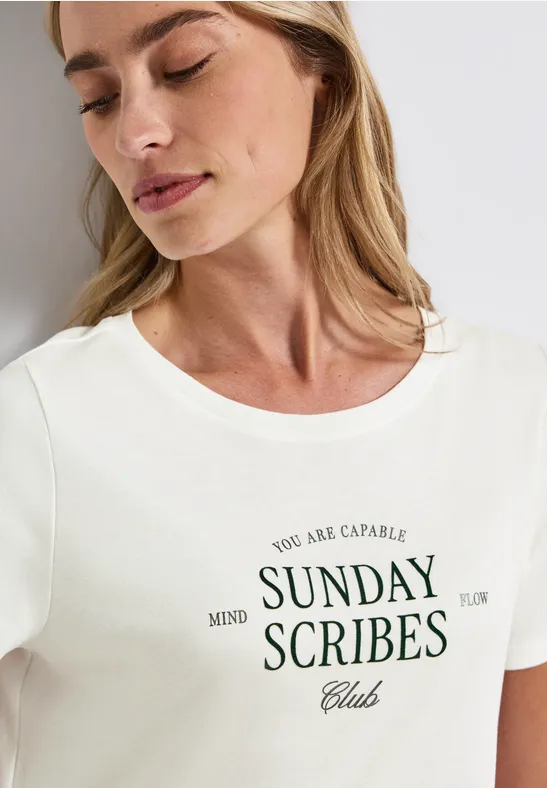 T-shirt avec wording off white