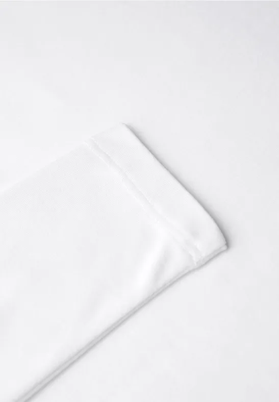 Basic shirt met lange mouwen White