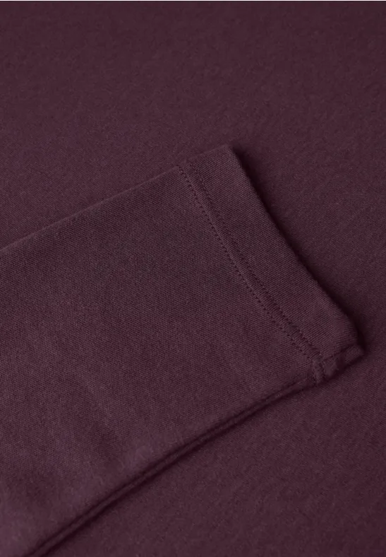 Basic Langarmshirt jazz berry