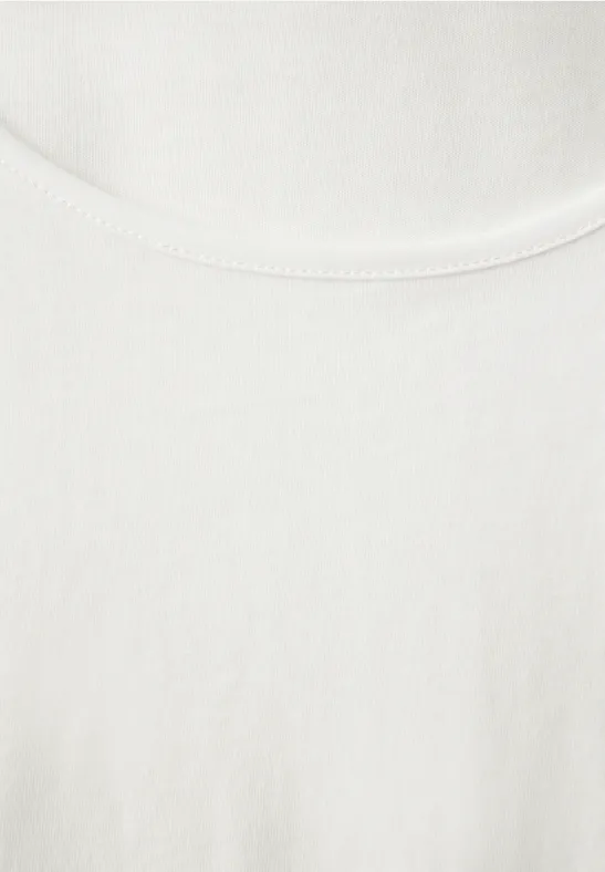 Basic Langarmshirt off white