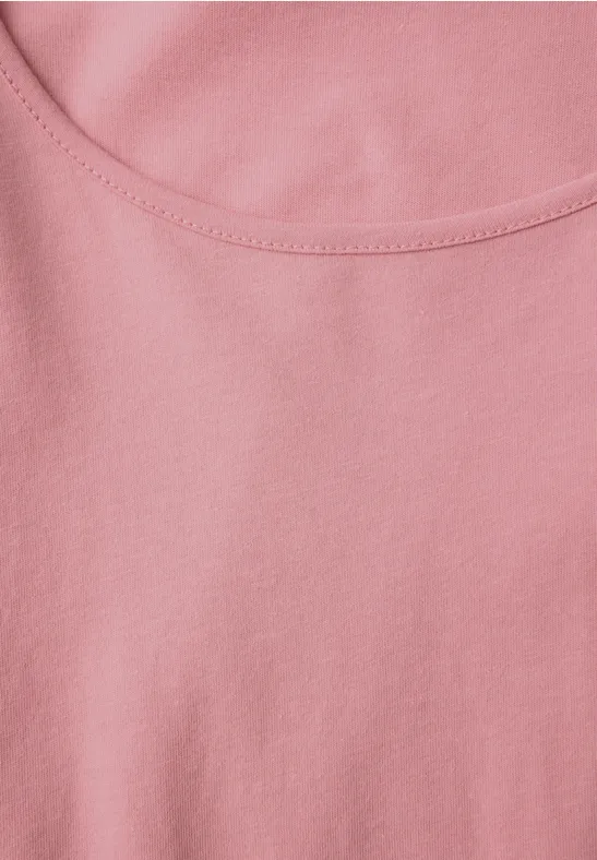 Basic Langarmshirt powder pink