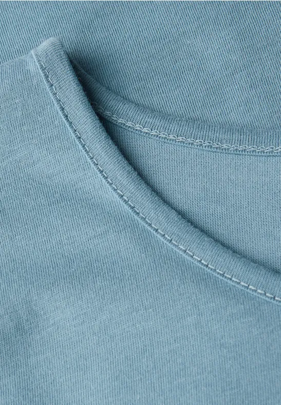 T-shirt basique à manches longues glacier blue