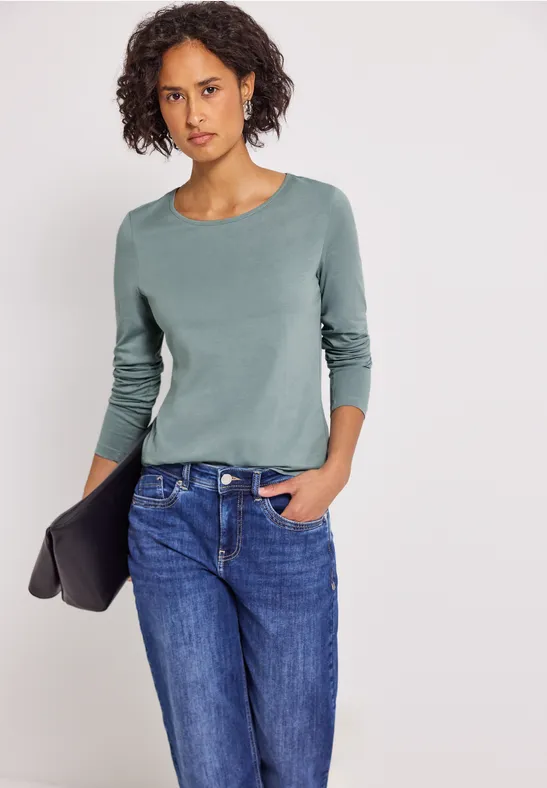 T-shirt basique à manches longues arona blue