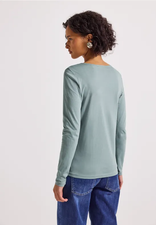 T-shirt basique à manches longues arona blue
