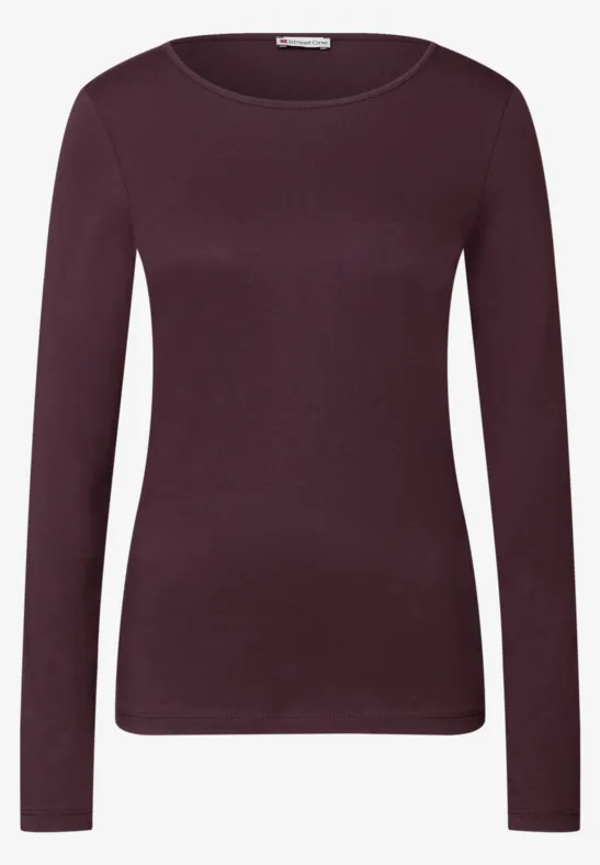 Basic Langarmshirt jazz berry