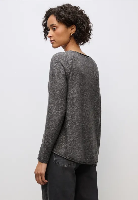 Softes Melange Shirt gravel grey mel.