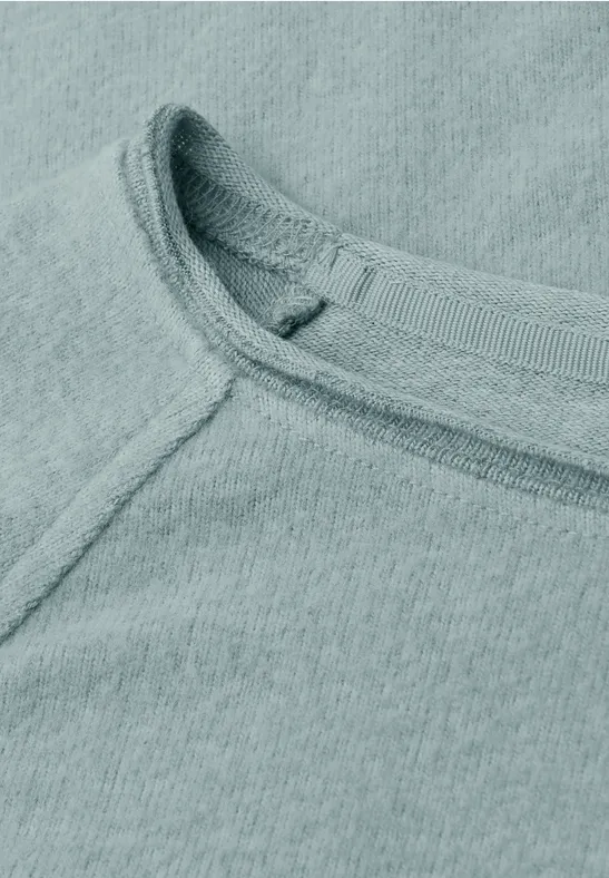 T-shirt doux mélangé nile blue mel.