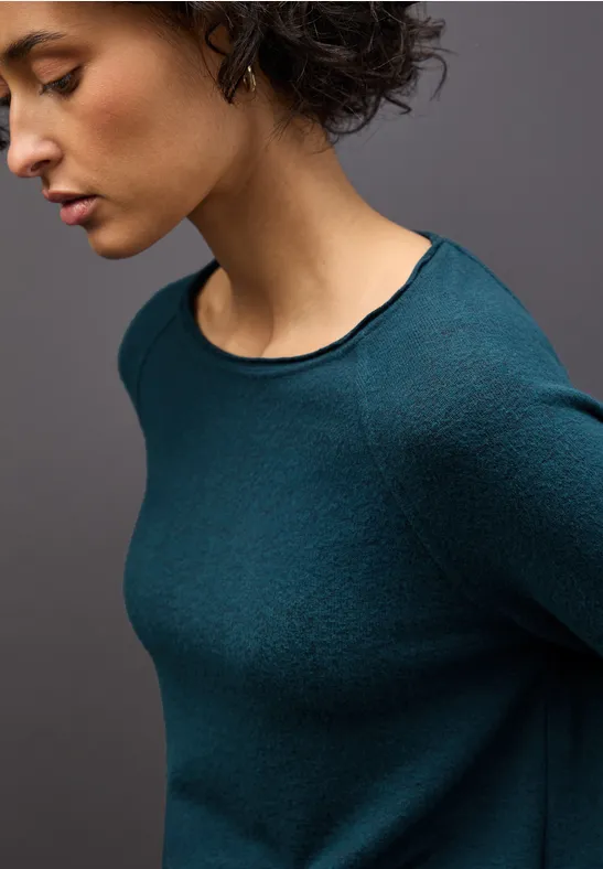 Softes Melange Shirt tide blue