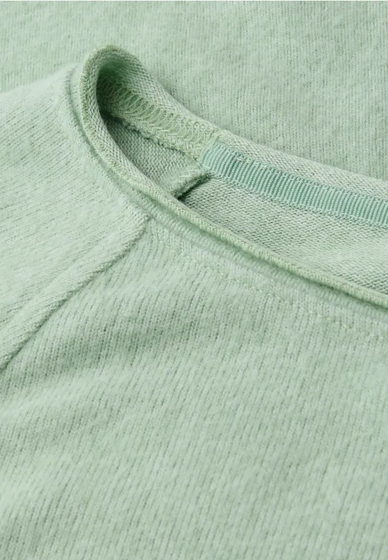 Softes Melange Shirt serene green mel.
