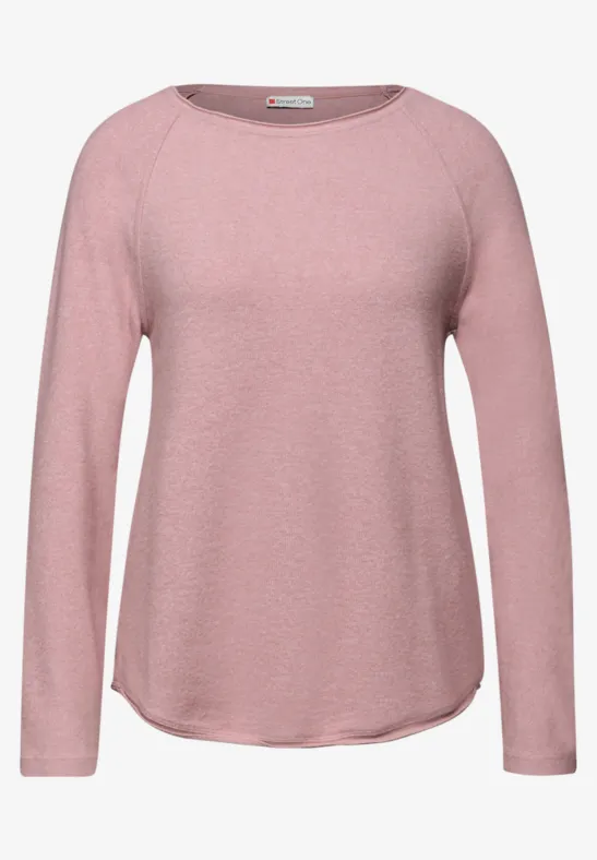 Softes Melange Shirt powder pink mel.
