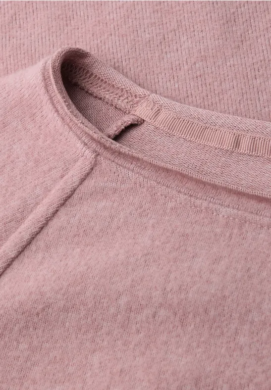 Softes Melange Shirt powder pink mel.