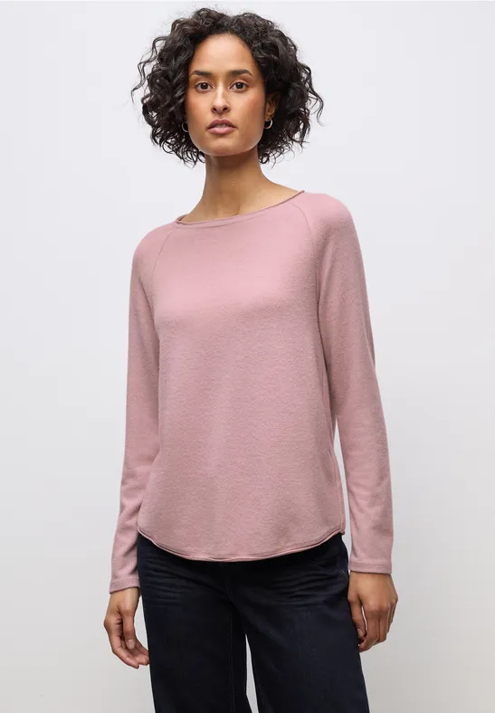 Softes Melange Shirt powder pink mel.
