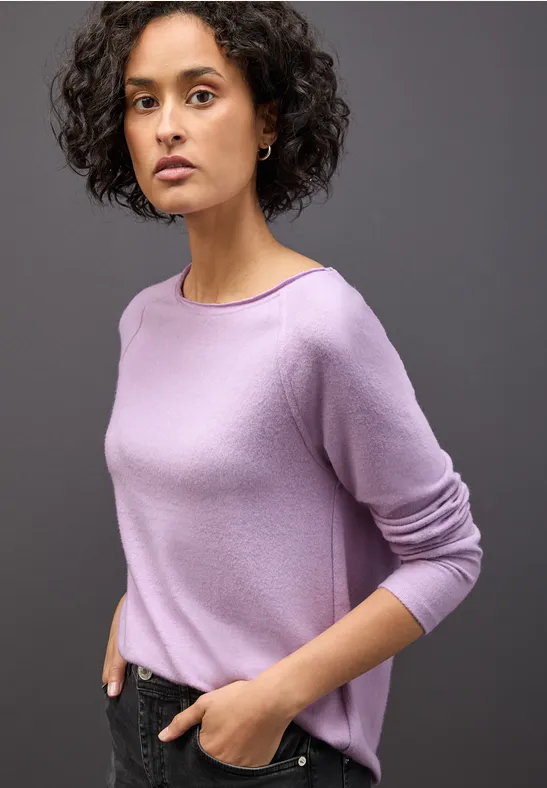 Softes Melange Shirt soft lavender mel.