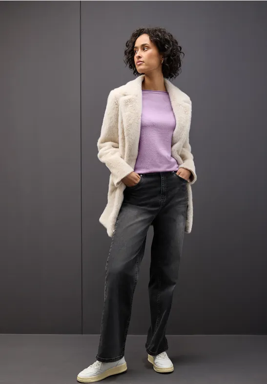 Softes Melange Shirt soft lavender mel.