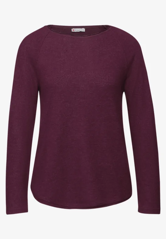 Softes Melange Shirt noble red