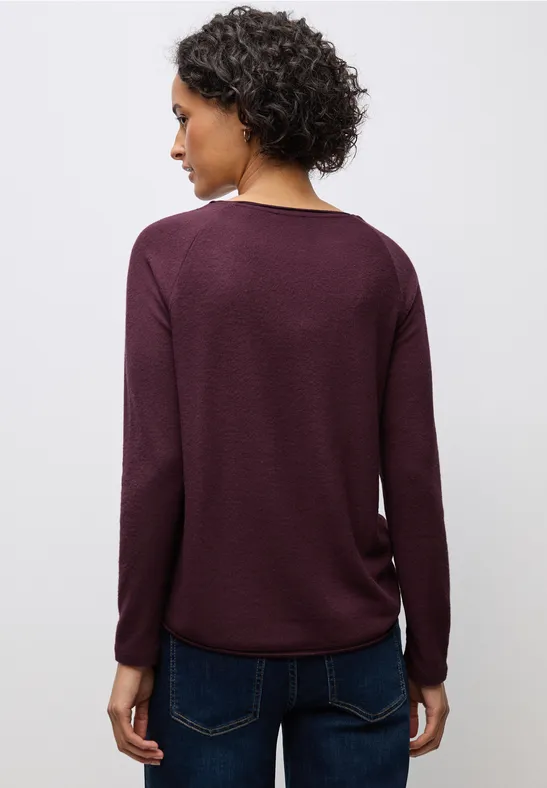 Softes Melange Shirt jazz berry