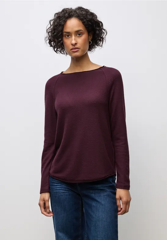 Softes Melange Shirt jazz berry