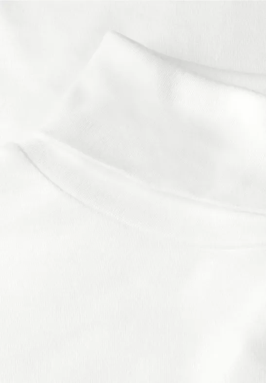 T-shirt à col roulé basique off white