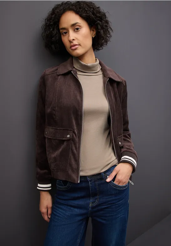 Basic Rollkragen-Shirt bark brown