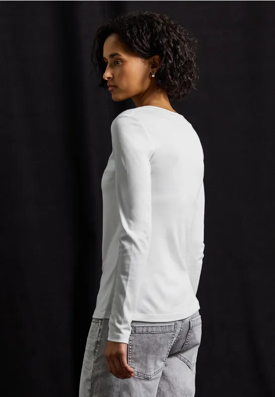 T-shirt avec encolure carrée White