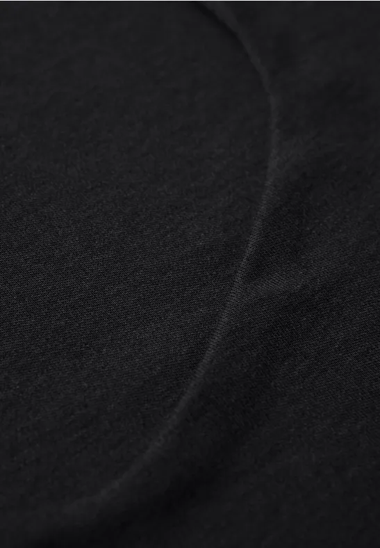 Shirt mit Carrée Ausschnitt Black