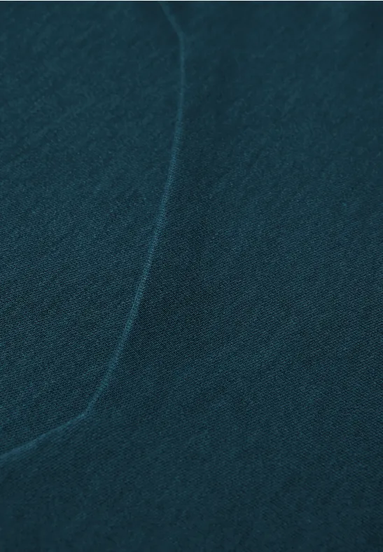 Shirt mit Carrée Ausschnitt tide blue