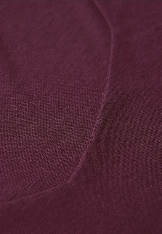 Shirt mit Carrée Ausschnitt noble red