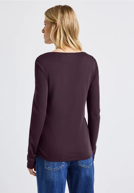 T-shirt avec encolure carrée Jazz Berry