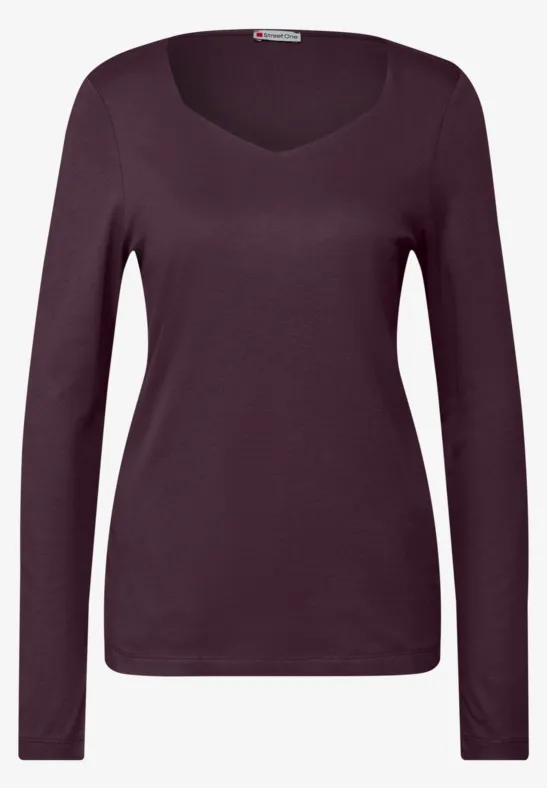 T-shirt avec encolure carrée Jazz Berry