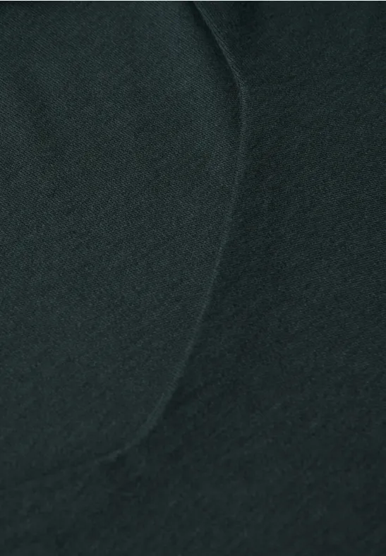 T-shirt avec encolure carrée evernight green