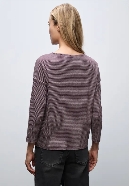 Shirt mit Rippstruktur Jazz Berry