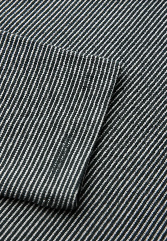 Shirt mit Rippstruktur evernight green