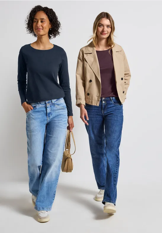 2-pack shirts met lange mouwen null