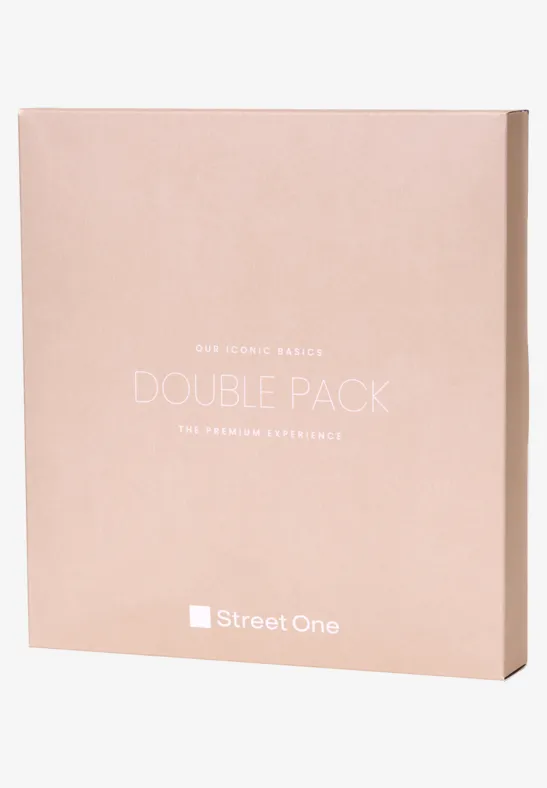2er-Pack Langarmshirts noble red/off white