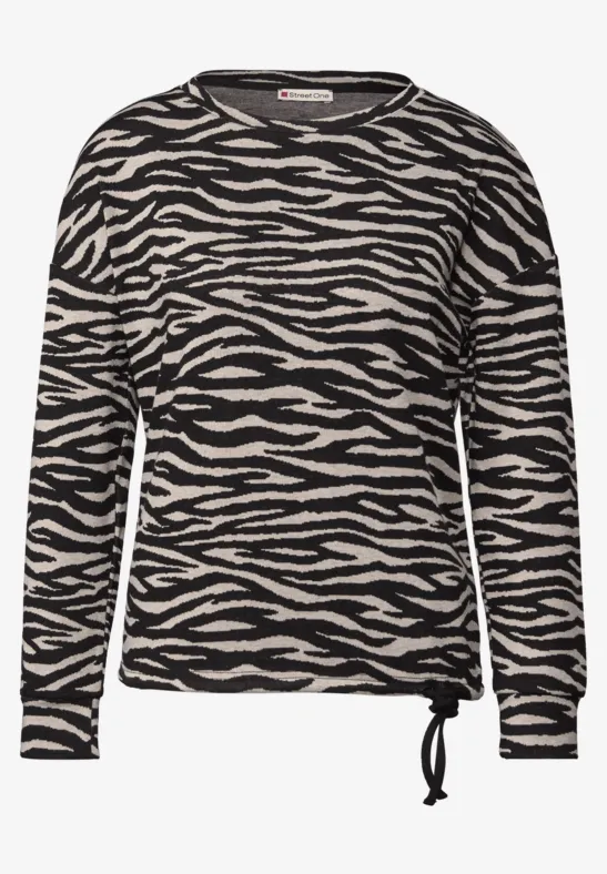 Kuscheliges Jacquard Shirt Black