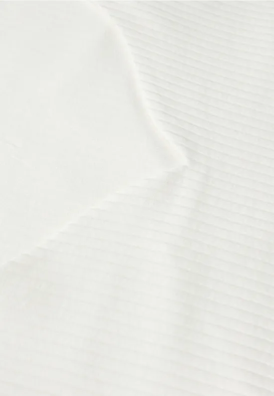 Shirt mit Herzausschnitt off white