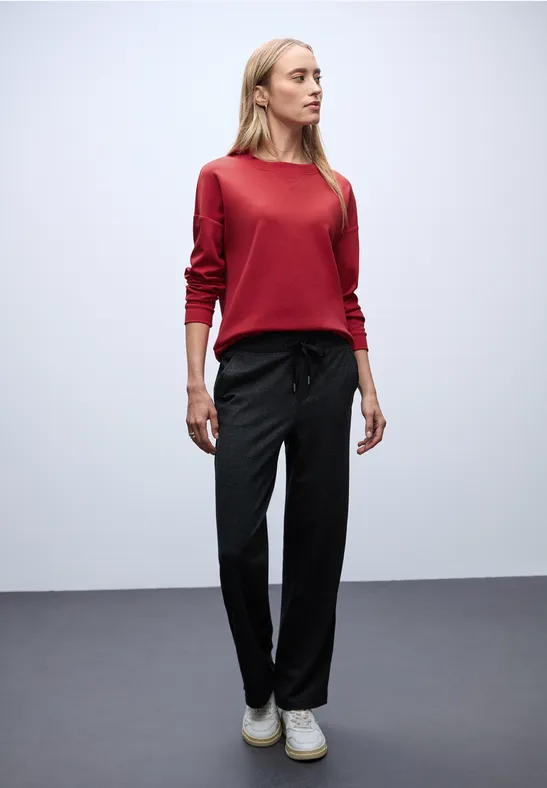 Shirt met geribd detail null