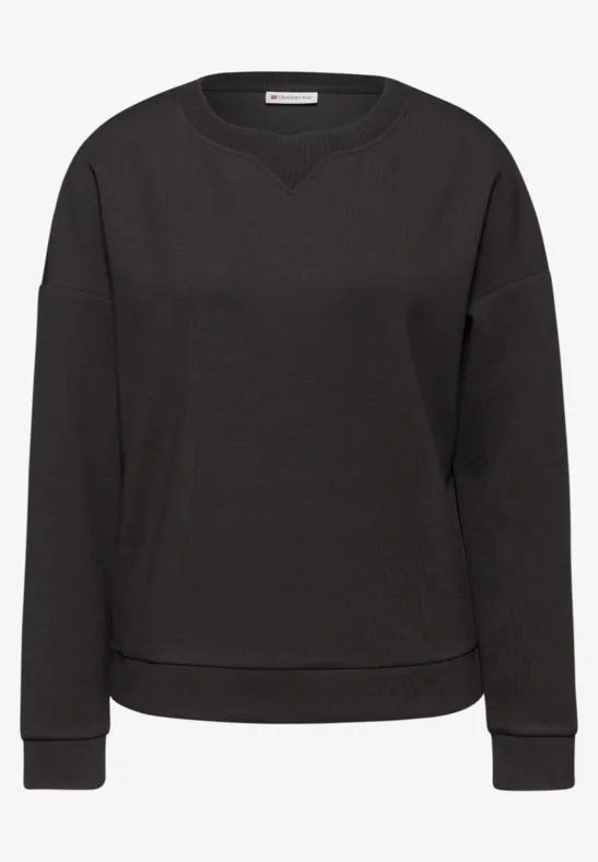 Shirt met geribd detail null