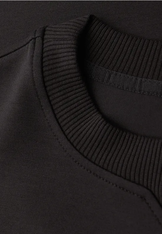 Shirt met geribd detail null