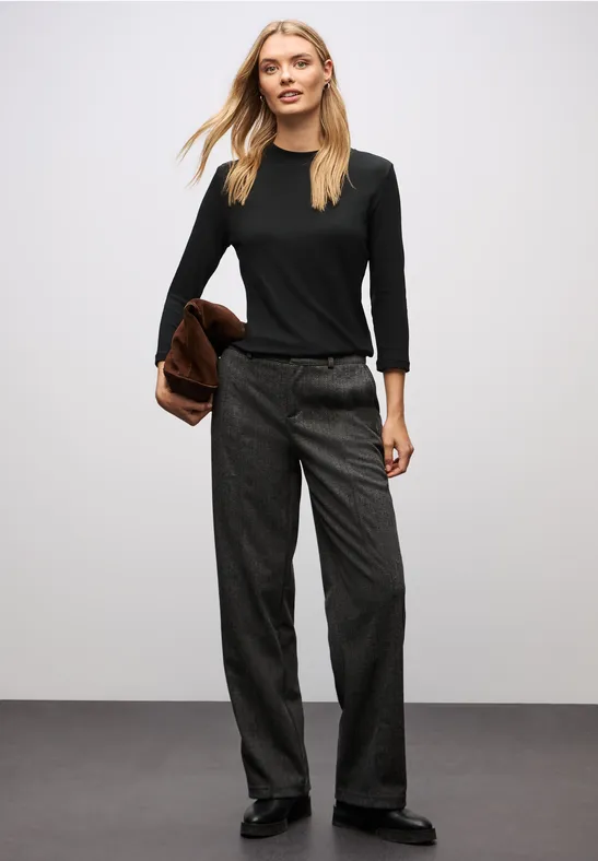Basic Turtleneck Shirt Black