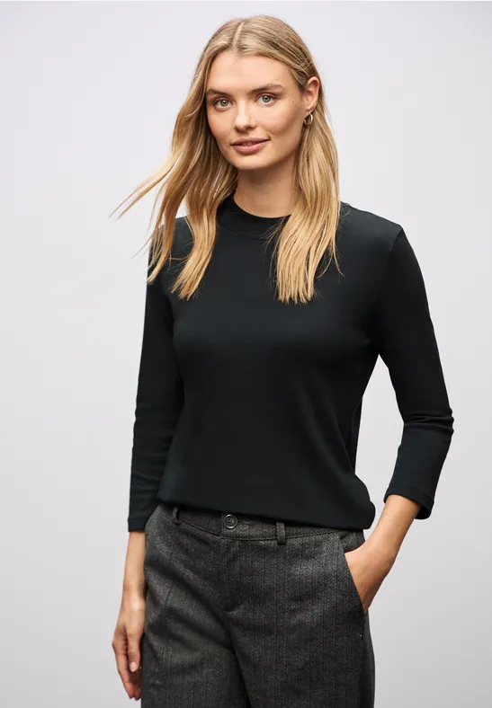 Basic Turtleneck Shirt Black