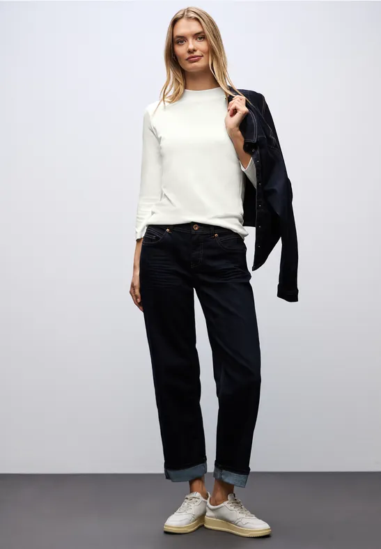 Basic Turtleneck Shirt off white