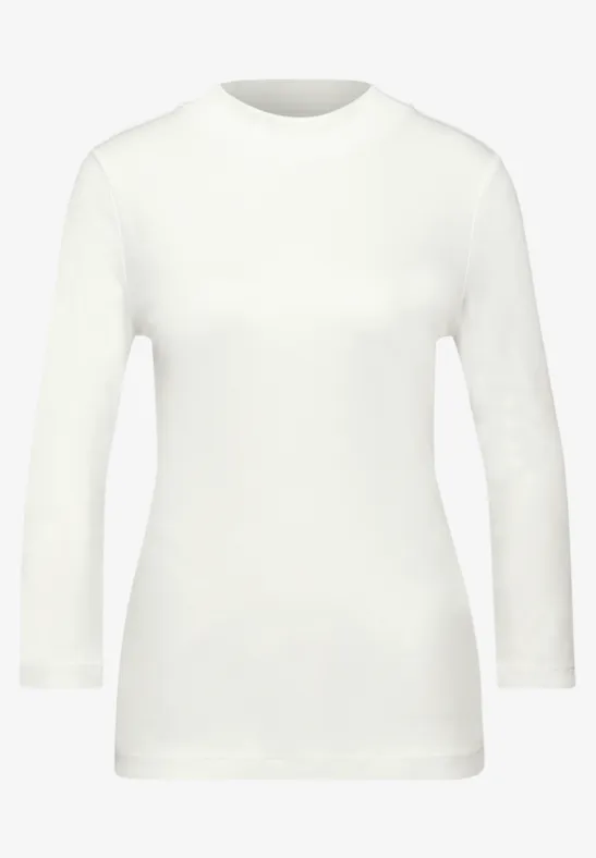 Basic Turtleneck Shirt off white