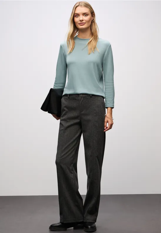 Basic Turtleneck Shirt arona blue